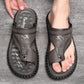 👞 50% rabatt! 🌿 Andningsbara utomhussandaler i mjukt läder – överstora, halksäkra & bekväma 👞🌿
