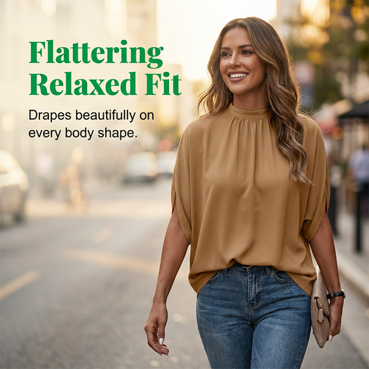 🔥Factory Direct Sales🔥 Damers eleganta mock-neck-topp