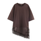 🔥Factory Direct Sales🔥 Women's Asymmetrical Lace Hem T-Shirt