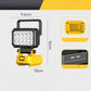 💡180° Draaibare LED Werklamp - Met Dual USB Powerbank Functie - Robuust & Draadloos - Universele Accu Compatibiliteit - Voor Garage, Bouw & Camping