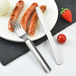 🌞Fräsch in i våren med 48% rabatt!🥄 4-i-1 bärbart bestickset i rostfritt stål – gaffel, sked, kniv + flasköppnare, kompakt och lätt för picknick och resor