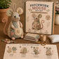 🔥🎁Nyhet 48 % RABATT🔥Handgjort sykit med vintage-mus i plysch