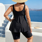 🏊‍♀️48% RABATT NU! 🌺 Tankini-set med shorts – magkontroll, snabbtorkande & smickrande passform – njut av stranden med självförtroende 🌊