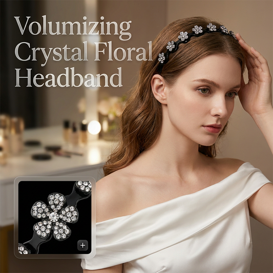 Wavy Crystal Headband Set – Lätt, halkfritt och flickaktigt hårsmycke, glittrande vågformad hårband med kristalldetaljer för bröllop och vardagsbruk, flickaktiga och feminina accessoarer