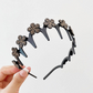 Wavy Crystal Headband Set – Lätt, halkfritt och flickaktigt hårsmycke, glittrande vågformad hårband med kristalldetaljer för bröllop och vardagsbruk, flickaktiga och feminina accessoarer