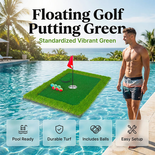Bärbar flytande golfputtgreen