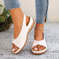 🔥48% RABATT⏰Damernas Vintage Peep - ☁️Toe Komfortsandaler 👠✨Mjuk sula retro sommar skor för fest & vardag🌸