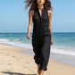 👗 50% RABATT! Ärmlös Jumpsuit med Vida Ben & Praktiska Fickor – Elegant Komfort för Sommaren