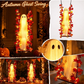 🔥🎁Nyhet 48 % RABATT🔥Hängande Halloween-spöke på Gunga med Fjärrkontroll LED och Lönnlöv