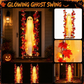 🔥🎁Nyhet 48 % RABATT🔥Hängande Halloween-spöke på Gunga med Fjärrkontroll LED och Lönnlöv
