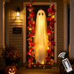 🔥🎁Nyhet 48 % RABATT🔥Hängande Halloween-spöke på Gunga med Fjärrkontroll LED och Lönnlöv