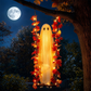 🔥🎁Nyhet 48 % RABATT🔥Hängande Halloween-spöke på Gunga med Fjärrkontroll LED och Lönnlöv